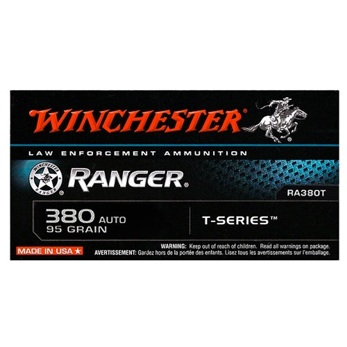Winchester Ranger 380 ACP 95gr JHP NEW - 500 rnd