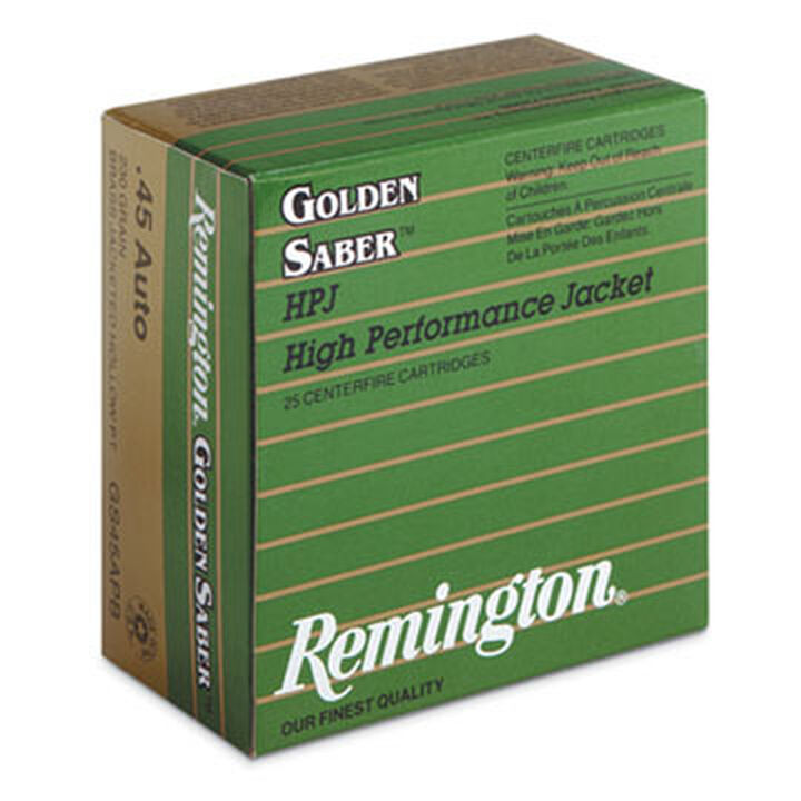 Remington Golden Saber 45 ACP 185gr JHP NEW - 500 rnd