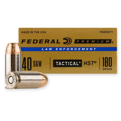 Federal Tactical 40 S&W 180gr HST NEW - 500 rnd + 50cal Ammo Can