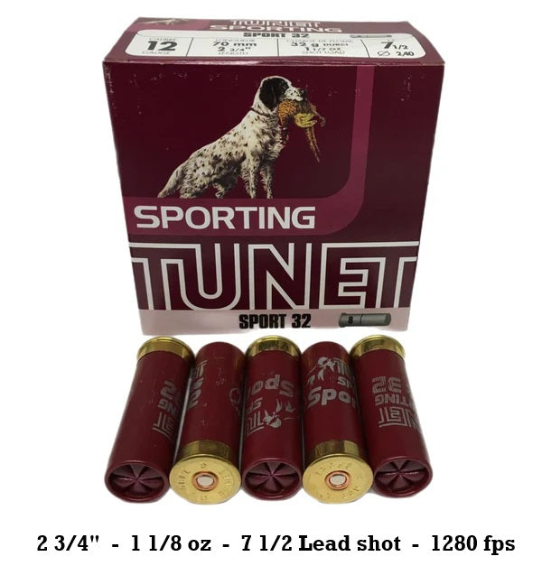 Tunet 12ga Sport 32 BJ 1280 fps - 250ct case