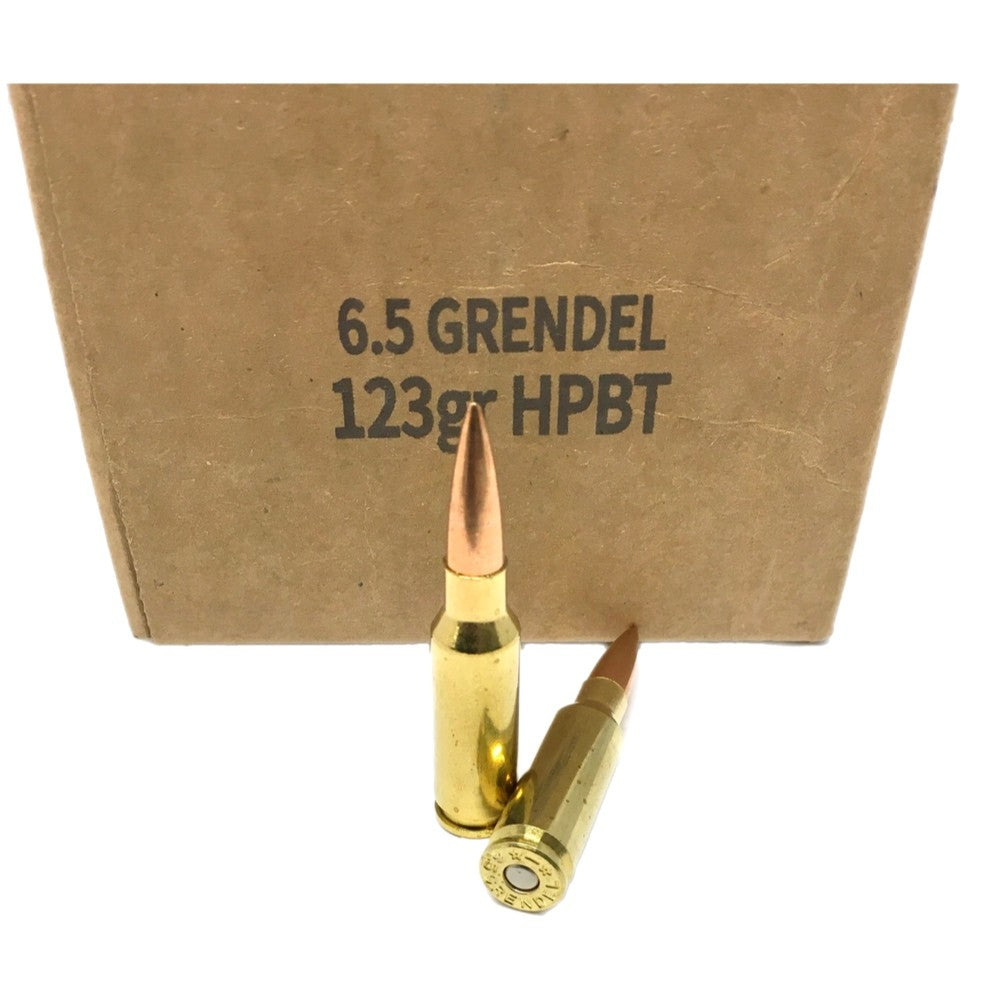 On Target 6.5 Grendel 123gr HPBT - 100 rnds - FREE SHIPPING