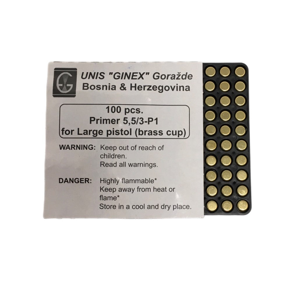 Ginex Large Pistol Primers Free Shipping & Haz - 2000ct