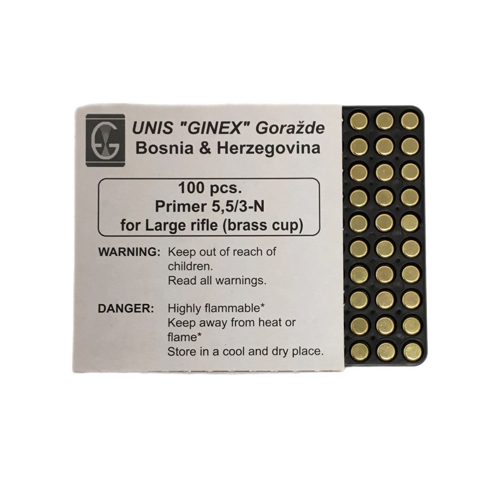 Ginex Large Rifle Primers Free Shipping & Hazmat - 2000ct