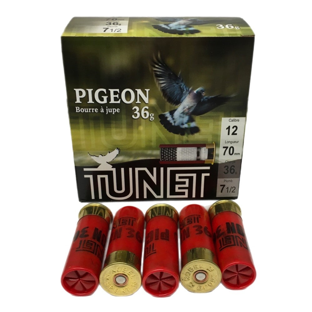 Tunet 12ga 36 Pigeon 1330 fps - 250ct case